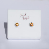 Chapter Fourteen-Citrine Sparkle Star Earrings