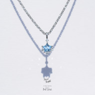 Chapter Thirteen-Swiss Blue Topaz Sparkle Star Necklace