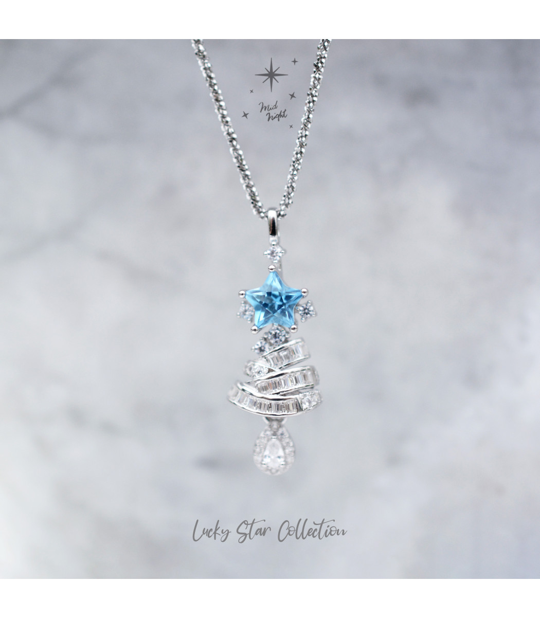 Limited Collection-Topaz Star Tree Necklace