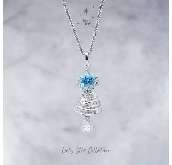 Limited Collection-Topaz Star Tree Necklace