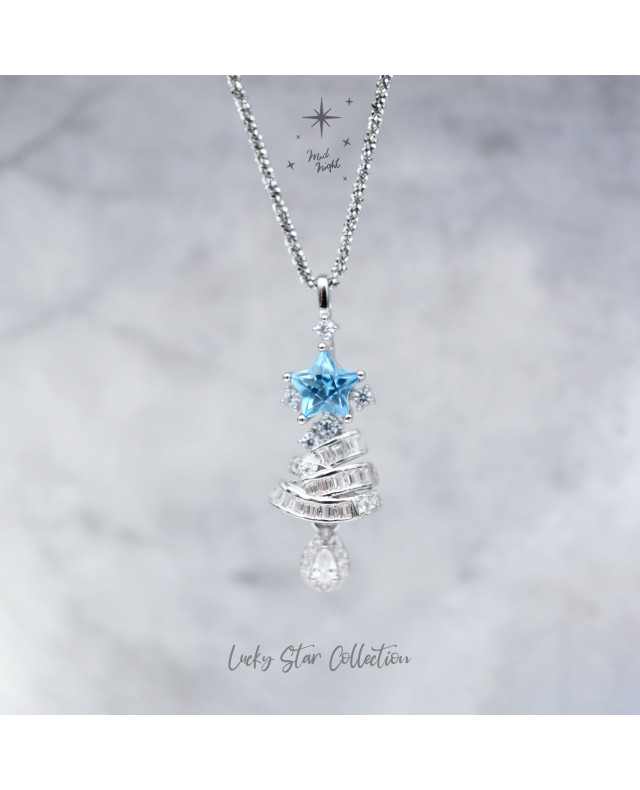 Limited Collection-Topaz Star Tree Necklace