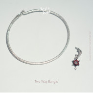 January Birthstone-Garnet Polar Star Two Ways Bangle