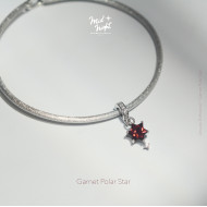 January Birthstone-Garnet Polar Star Two Ways Bangle