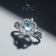 Chapter Thirteen-Sky Blue Topaz Brilliant Ring 