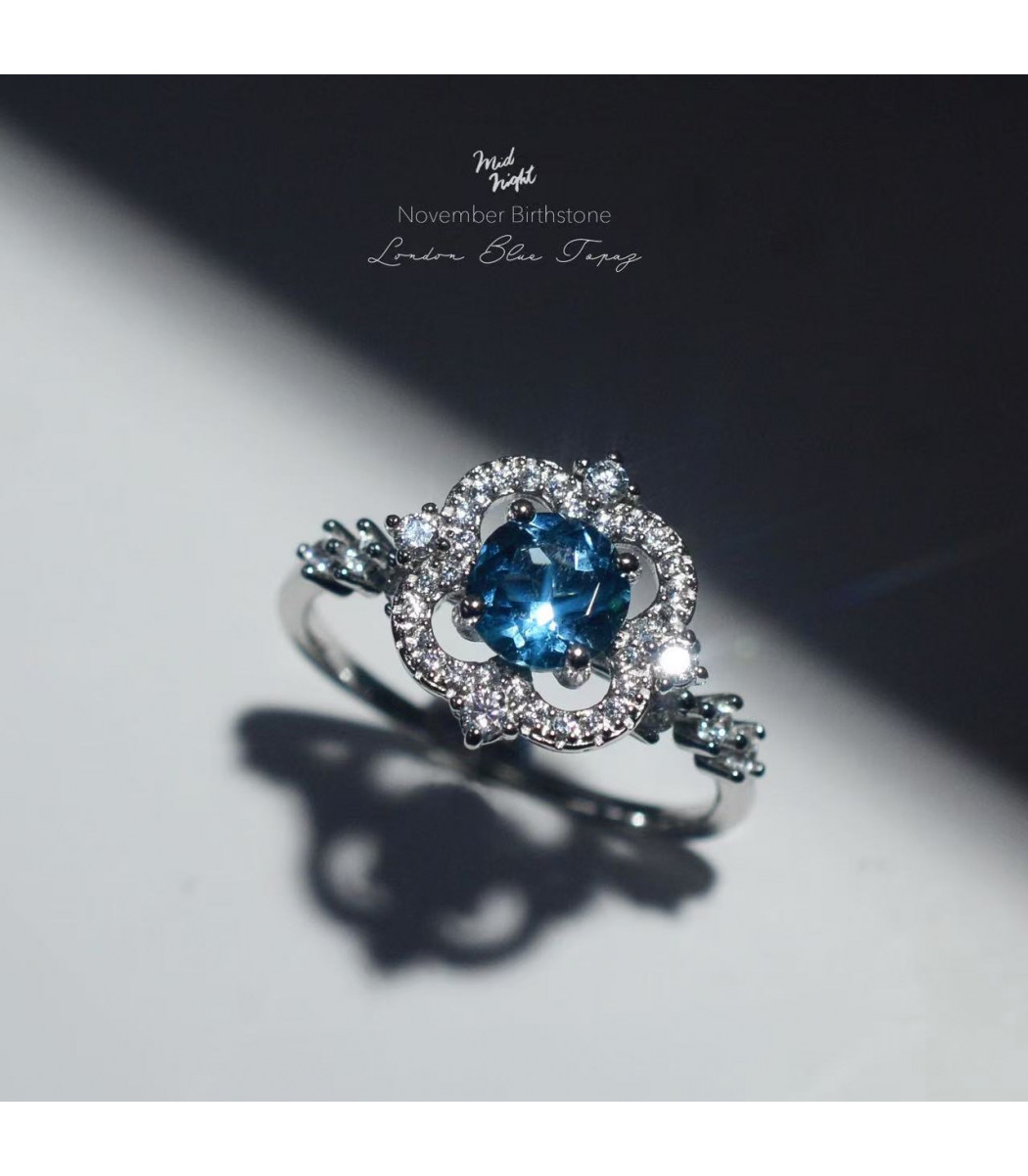 Chapter Thirteen-London Blue Topaz Brilliant Ring 