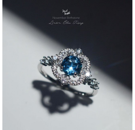 Chapter Thirteen-London Blue Topaz Brilliant Ring 