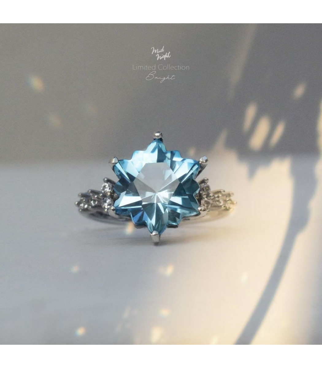 Limited Collection-Sky Blue Topaz Be Bright Ring