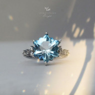 Limited Collection-Sky Blue Topaz Be Bright Ring